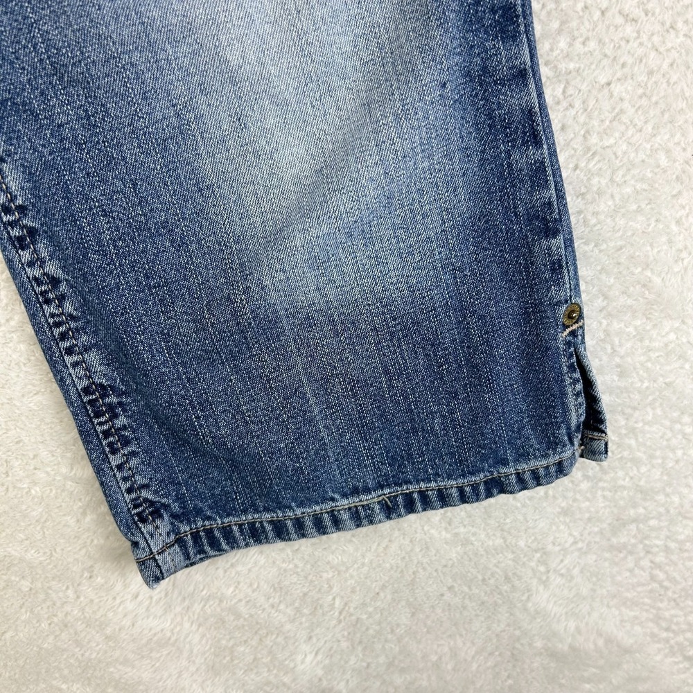 Silver Cropped Capri Jeans Womens Size 30 Blue Denim Low Rise Classic Stretch - Picture 3 of 15